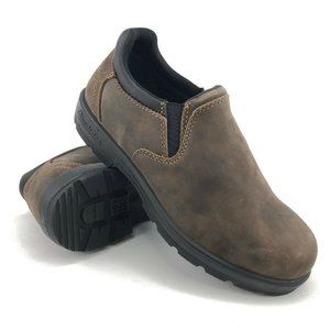 Blundstone Brown Leather Slip-On Low Cut Boots AU7